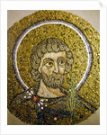 Saint Barbaziano: Fragment of a mosaic from the Basilica Ursiana, the former Cathedral of Ravenna by Italian School