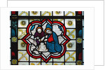 Stained glass window, detail of a Nativity scene, 14th century by Anonymous