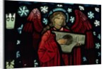 Detail of the Angel Musician, made by William Morris and Co., 1882 by Edward Coley Burne-Jones