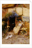 At the Cottage Door, 1913 by Thomas Mackay