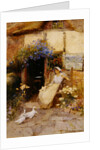 At the Cottage Door, 1913 by Thomas Mackay