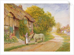 Outside the Village Inn by Arthur Claude Strachan