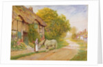 Outside the Village Inn by Arthur Claude Strachan