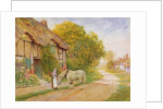 Outside the Village Inn by Arthur Claude Strachan