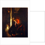 By the Fireside by Frank Bramley