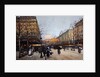 Les Champs Elysees, Paris by Eugene Galien-Laloue