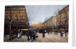 Les Champs Elysees, Paris by Eugene Galien-Laloue