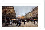 Les Champs Elysees, Paris by Eugene Galien-Laloue