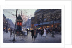 Paris street scene by Eugene Galien-Laloue