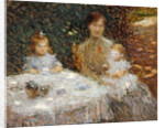 The artist's family in the garden by Ernest-Joseph Laurent