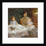 The artist's family in the garden by Ernest-Joseph Laurent