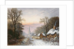 Winter landscape, 1869 by Charles Leaver