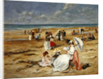 Beach at Courseulles by Henri Michel-Levy