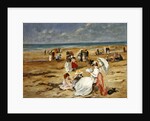 Beach at Courseulles by Henri Michel-Levy