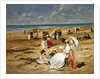 Beach at Courseulles by Henri Michel-Levy