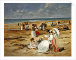 Beach at Courseulles by Henri Michel-Levy