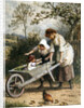 The Wheelbarrow by Myles Birket Foster