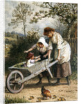 The Wheelbarrow by Myles Birket Foster