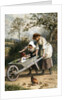 The Wheelbarrow by Myles Birket Foster