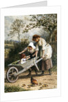 The Wheelbarrow by Myles Birket Foster