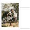 The Wheelbarrow by Myles Birket Foster