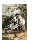 The Wheelbarrow by Myles Birket Foster