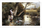By the Stream by Myles Birket Foster