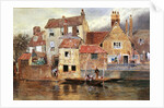 The Old Cottages at Eton by Myles Birket Foster