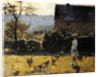 By the Farmhouse by Evariste Carpentier