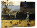 By the Farmhouse by Evariste Carpentier