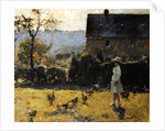 By the Farmhouse by Evariste Carpentier