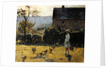 By the Farmhouse by Evariste Carpentier