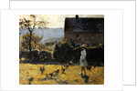 By the Farmhouse by Evariste Carpentier