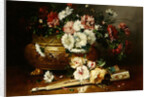Still Life with a Fan by Eugene Henri Cauchois