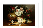 Still Life with a Fan by Eugene Henri Cauchois