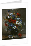 Poppies and Daisies by Eugene Henri Cauchois