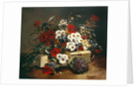 Poppies and Daisies by Eugene Henri Cauchois