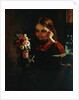 Girl with Flowers by John Davidson