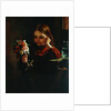 Girl with Flowers by John Davidson