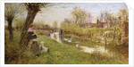 Watching the Ducks, 1890 by Thomas James Lloyd