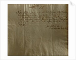 Remuneration Receipt, 17th December, 1704 by Johann Sebastian Bach