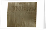 Remuneration Receipt, 17th December, 1704 by Johann Sebastian Bach