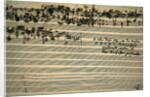 Last page of The Art of Fugue, 1740s by Johann Sebastian Bach
