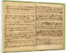 Pages from Score of the 'St. Matthew Passion', 1727 by Johann Sebastian Bach