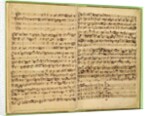 Pages from Score of the 'St. Matthew Passion', 1727 by Johann Sebastian Bach