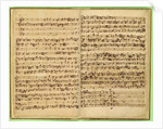 Pages from Score of the 'St. Matthew Passion', 1727 by Johann Sebastian Bach