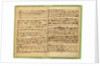 Pages from Score of the 'St. Matthew Passion', 1727 by Johann Sebastian Bach