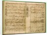 Pages from Score of the 'St Matthew Passion', 1740s by Johann Sebastian Bach