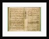 Pages from Score of the 'St Matthew Passion', 1740s by Johann Sebastian Bach