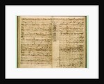 Pages from Score of the 'St Matthew Passion', 1740s by Johann Sebastian Bach
